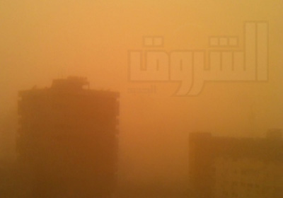 الرياح الترابية تغطي القاهرة